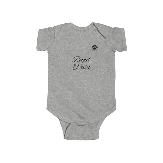 Grey "Royal Pain" Infant Bodysuit