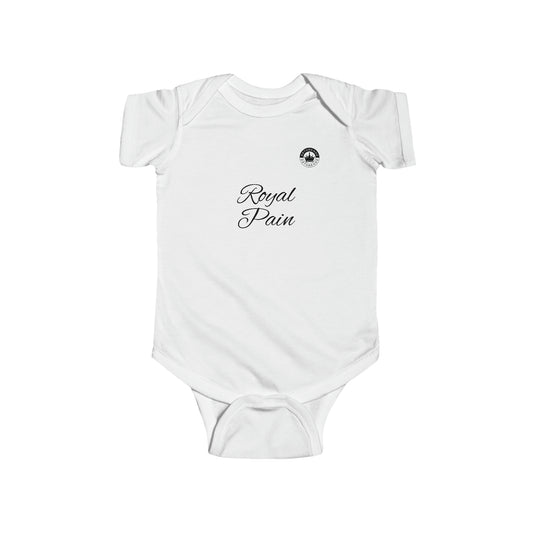 White "Royal Pain" Infant Bodysuit