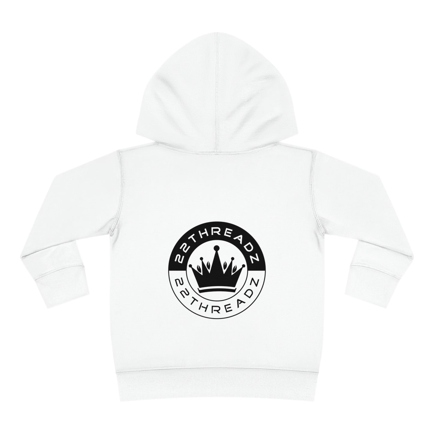 Toddler White Fleece Hoodie